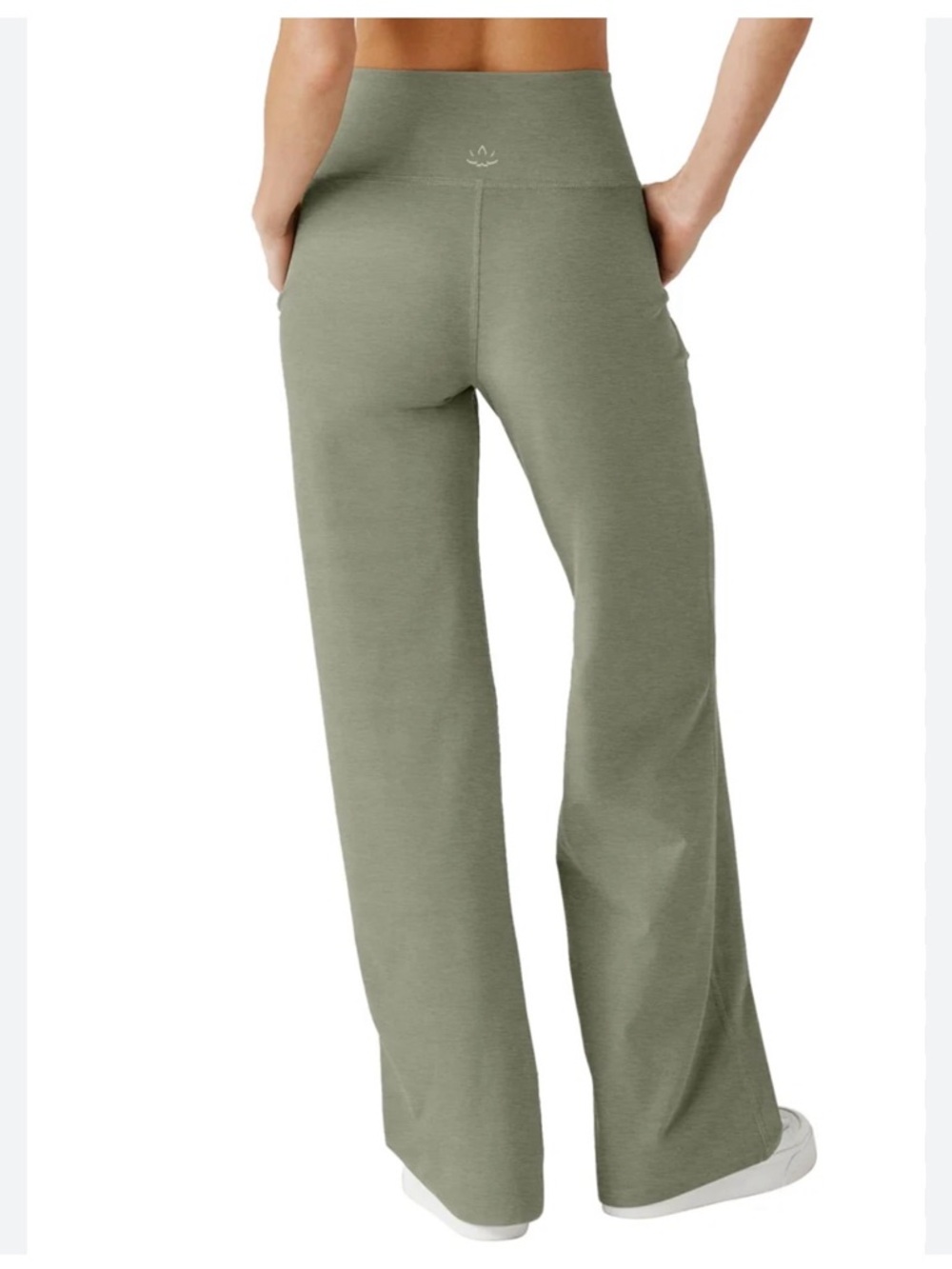 NWT Beyond Yoga Olive Green Flare Leg Laid Back Pant Sz L - Picture 5 of 13